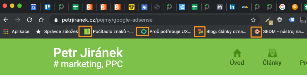 Favicon - záložky prohlížeče